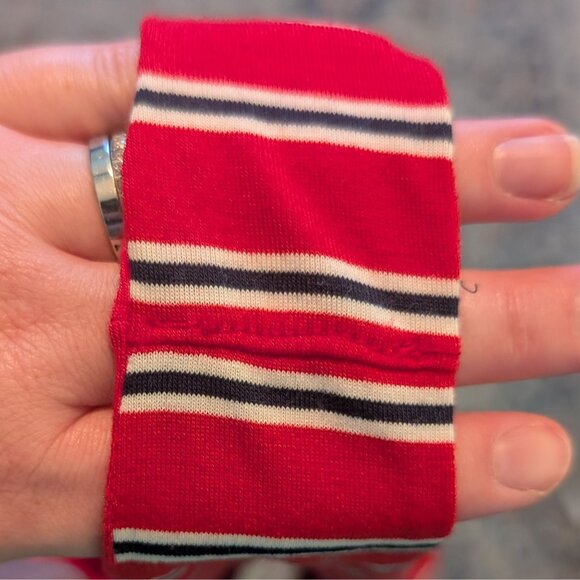 NWT Jun & Ivy Polly Red & White Striped Bodysuit with Adjustable Straps‎ - XL - Picture 5 of 9